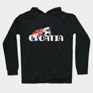 Croatia Text with National Flag Group F World Cup 2022 Hoodie